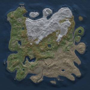 Thumbnail Rust Map: Procedural Map, Size: 4000, Seed: 1332710815, 14 Monuments