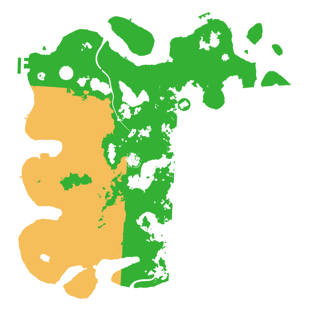 Biome Rust Map: Procedural Map, Size: 4000, Seed: 65576