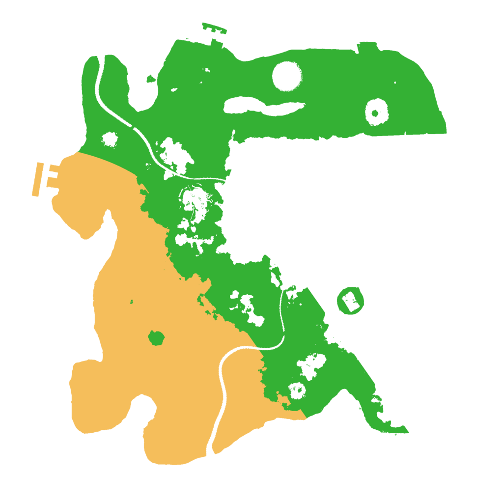 Biome Rust Map: Procedural Map, Size: 3000, Seed: 3680