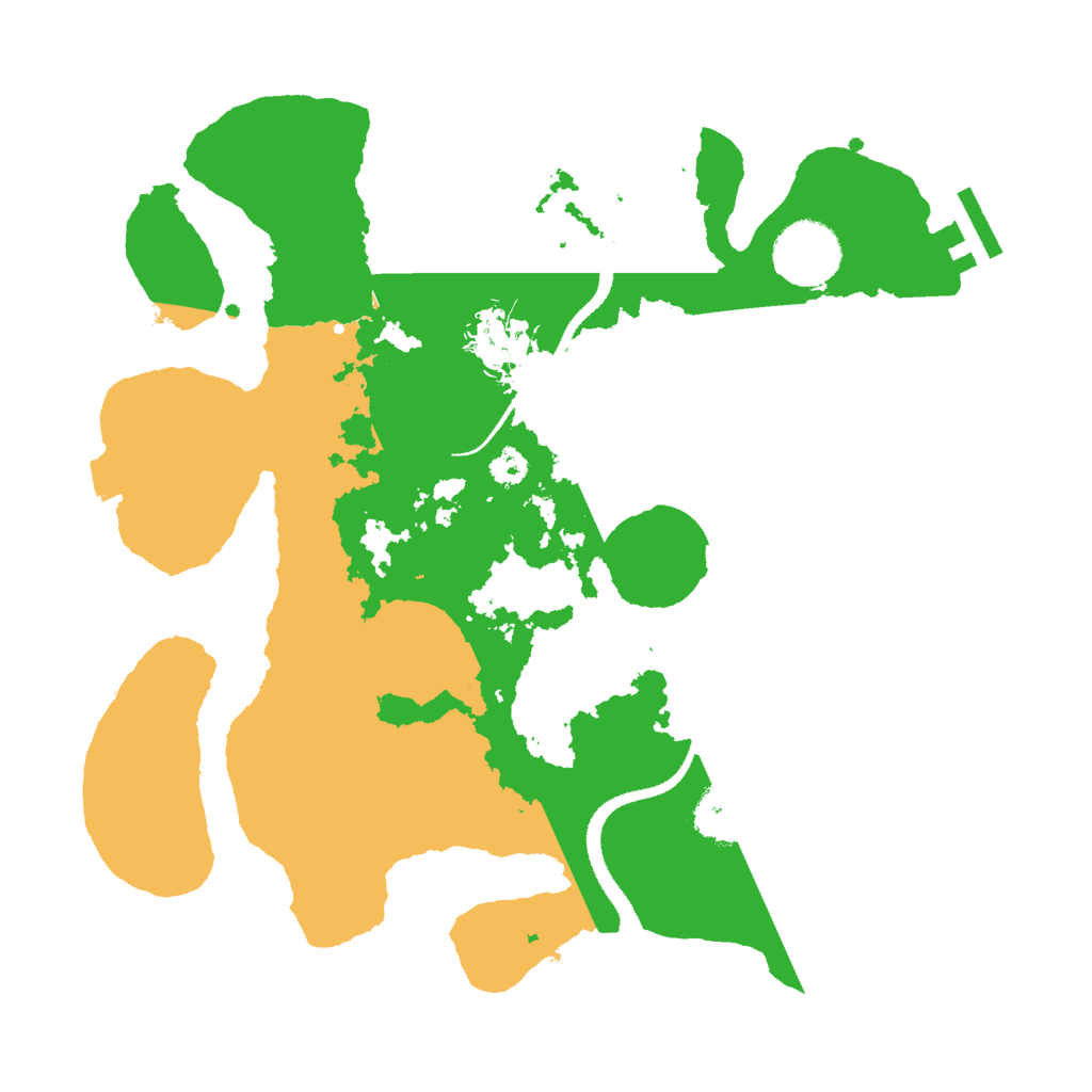 Biome Rust Map: Procedural Map, Size: 3000, Seed: 412534