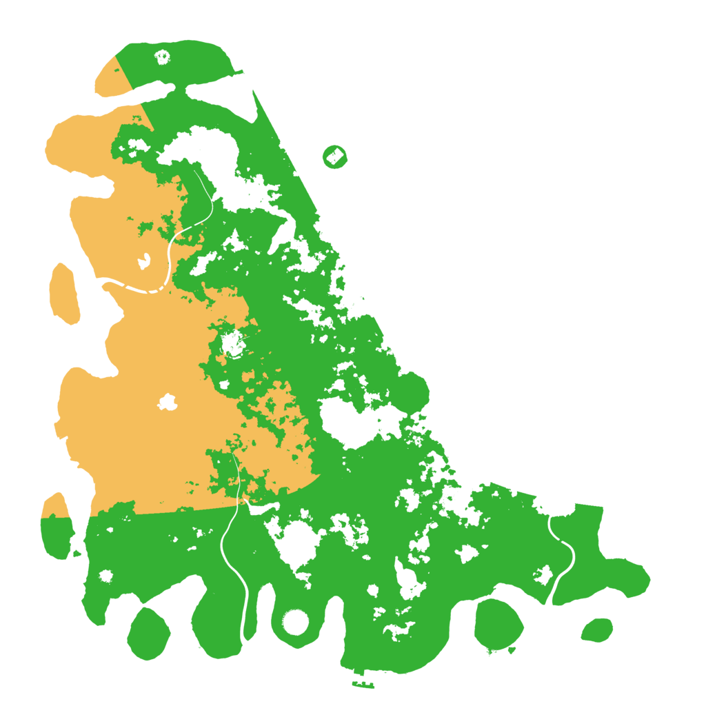 Biome Rust Map: Procedural Map, Size: 4800, Seed: 1241515