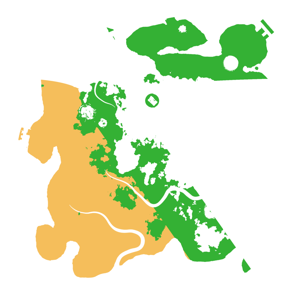 Biome Rust Map: Procedural Map, Size: 3500, Seed: 3680
