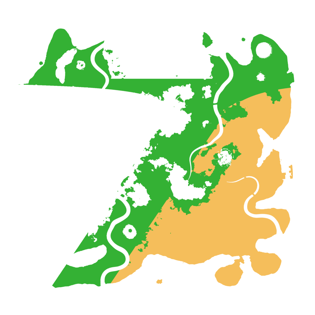 Biome Rust Map: Procedural Map, Size: 3500, Seed: 3680420