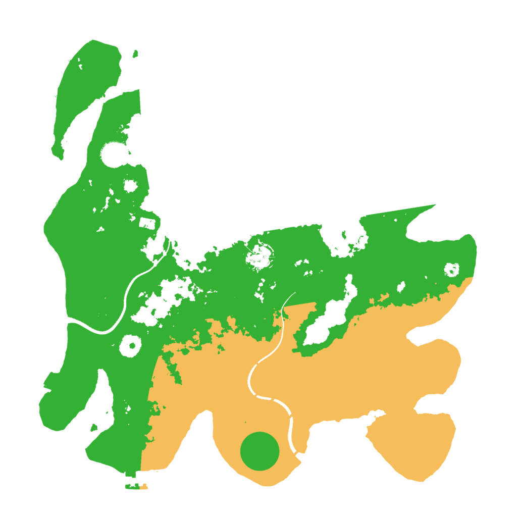 Biome Rust Map: Procedural Map, Size: 3500, Seed: 564998712