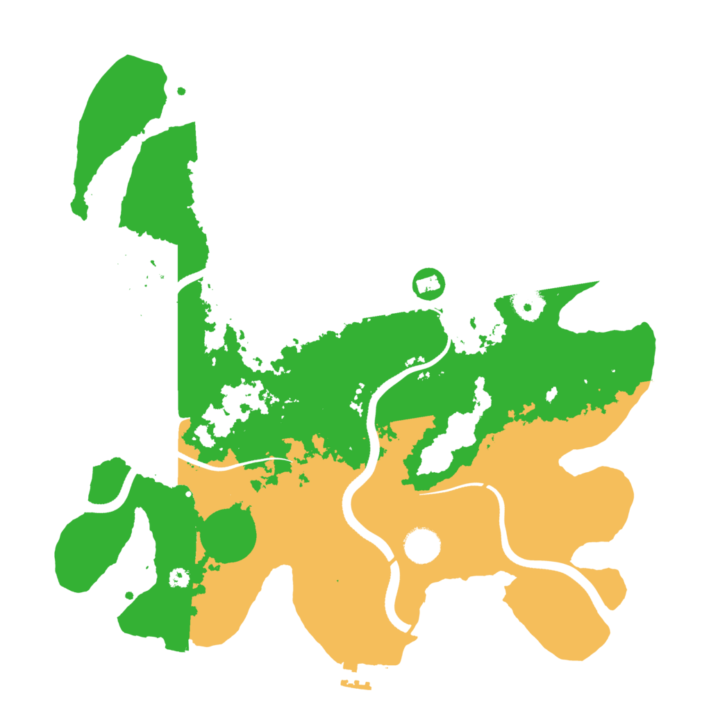 Biome Rust Map: Procedural Map, Size: 3500, Seed: 564998712