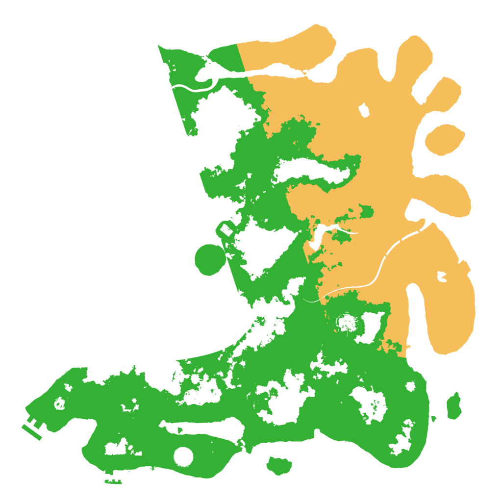 Biome Rust Map: Procedural Map, Size: 4500, Seed: 881608074