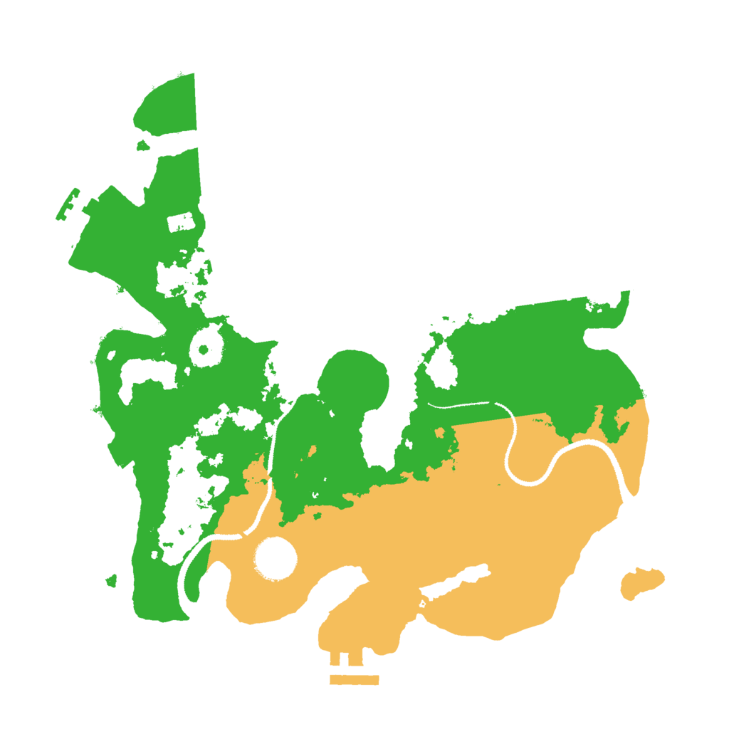 Biome Rust Map: Procedural Map, Size: 3000, Seed: 30307