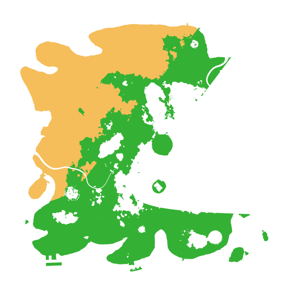 Biome Rust Map: Procedural Map, Size: 3750, Seed: 874861100