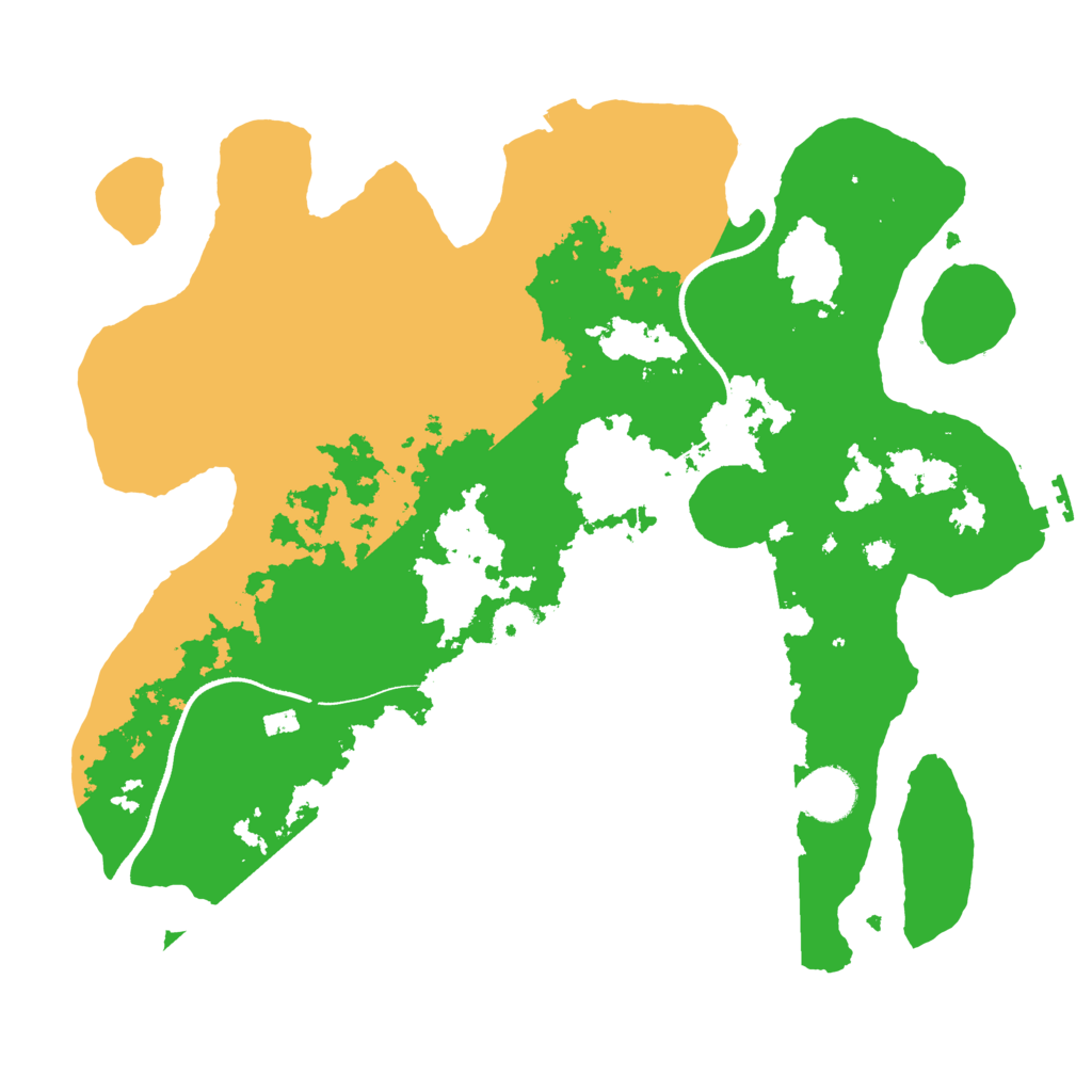 Biome Rust Map: Procedural Map, Size: 3500, Seed: 351406854