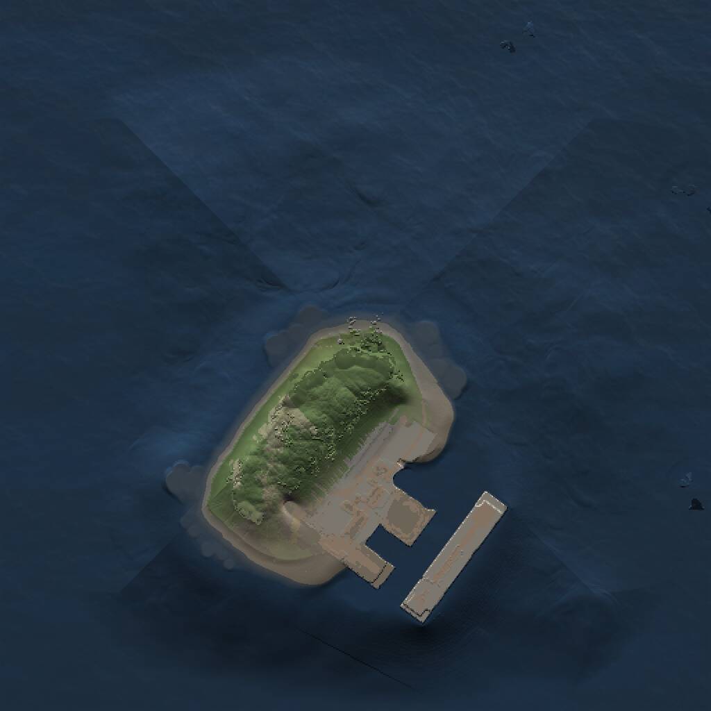 Rust Map: Procedural Map, Size: 1000, Seed: 503304, 2 Monuments