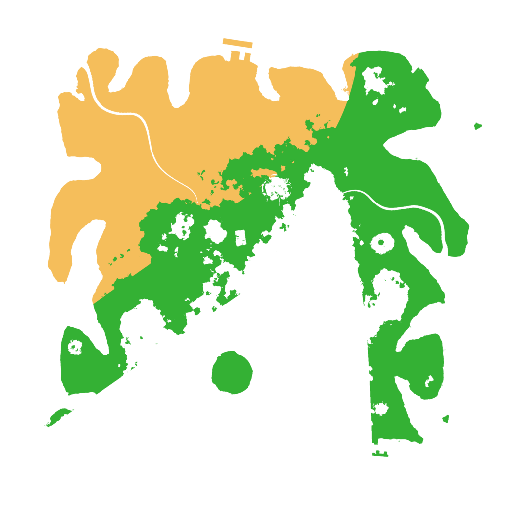 Biome Rust Map: Procedural Map, Size: 3500, Seed: 467170597