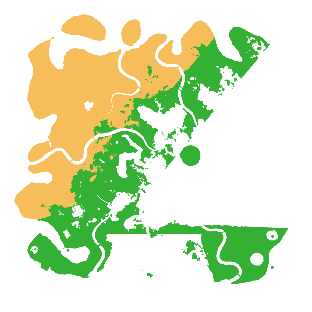 Biome Rust Map: Procedural Map, Size: 4250, Seed: 121785082