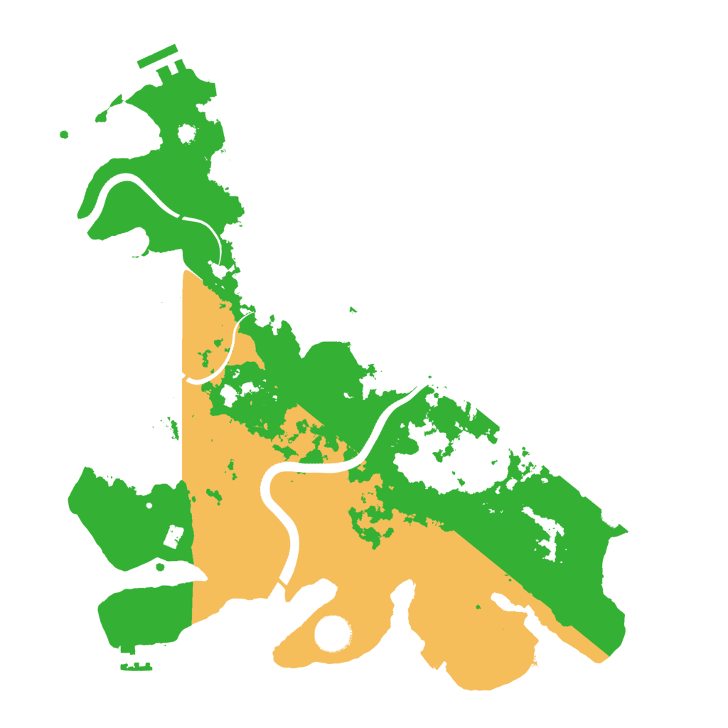 Biome Rust Map: Procedural Map, Size: 3500, Seed: 124554454