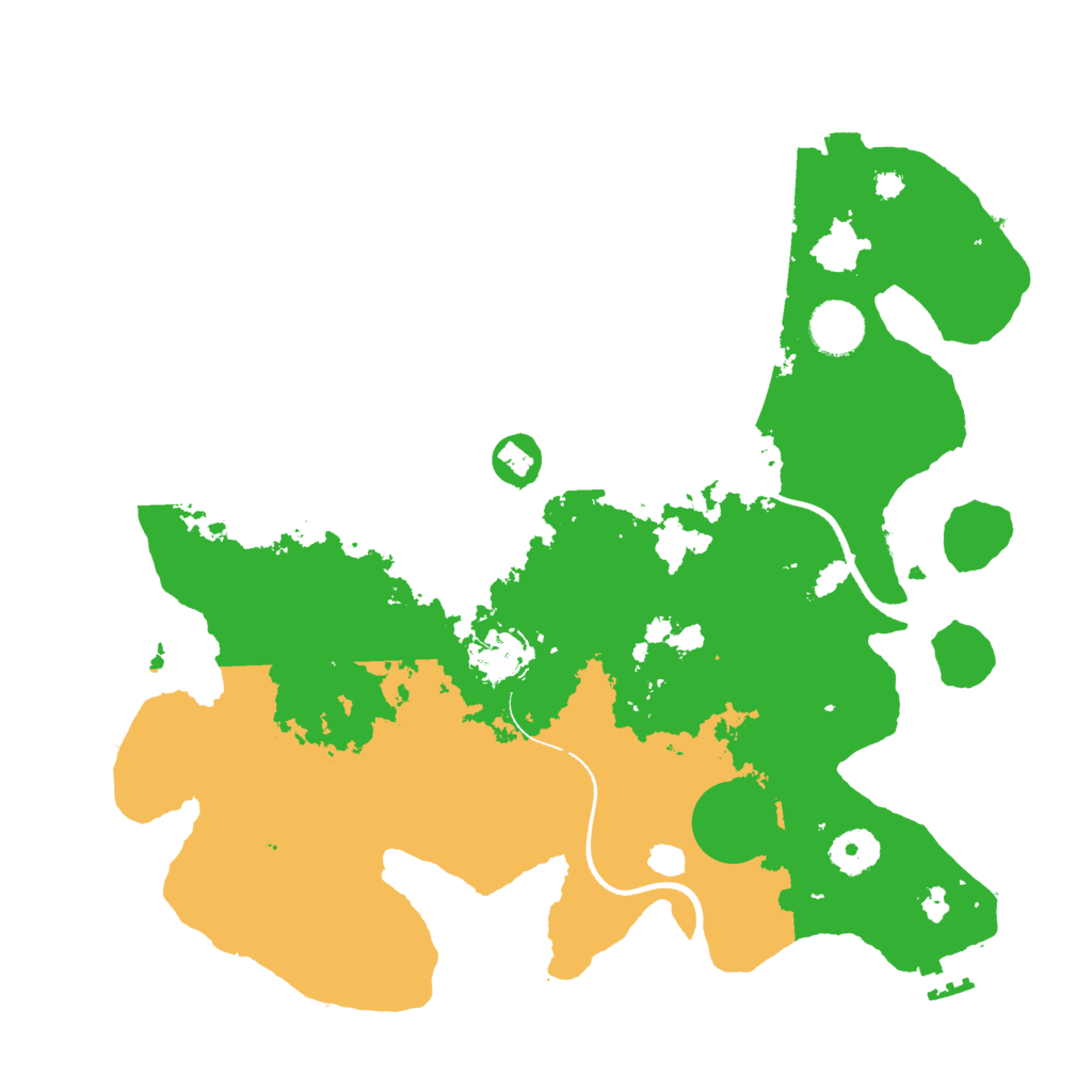 Biome Rust Map: Procedural Map, Size: 3500, Seed: 852780124