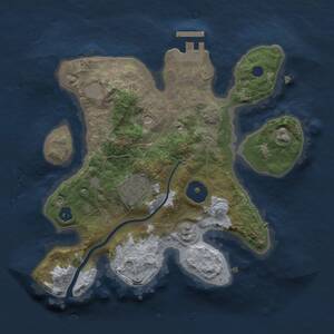 Thumbnail Rust Map: Procedural Map, Size: 2400, Seed: 30, 5 Monuments