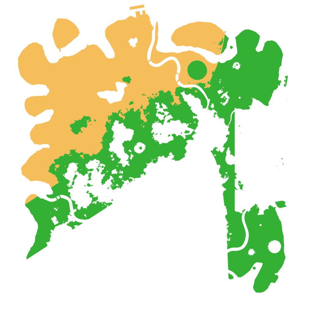 Biome Rust Map: Procedural Map, Size: 4300, Seed: 587934