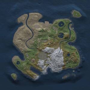 Thumbnail Rust Map: Procedural Map, Size: 2500, Seed: 657853, 5 Monuments