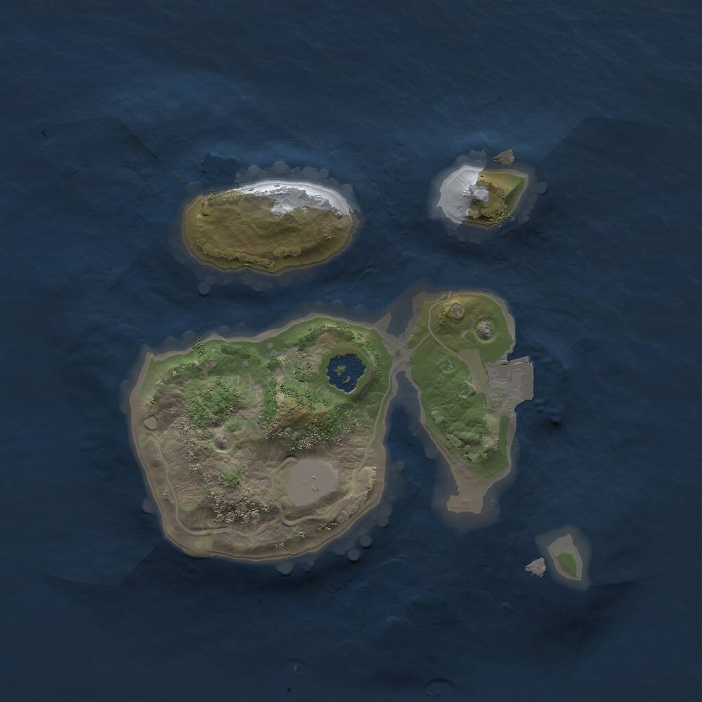 Rust Map: Procedural Map, Size: 1900, Seed: 621018323, 1 Monuments