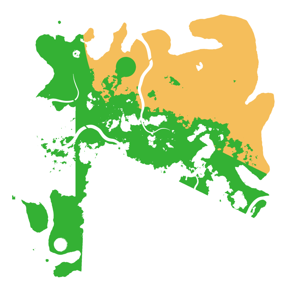 Biome Rust Map: Procedural Map, Size: 4000, Seed: 1234570344