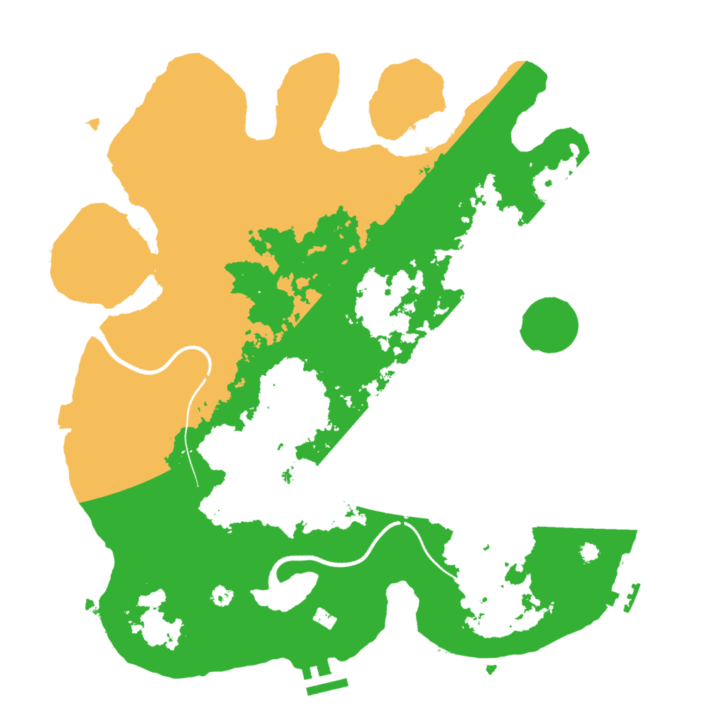 Biome Rust Map: Procedural Map, Size: 3500, Seed: 1712233731