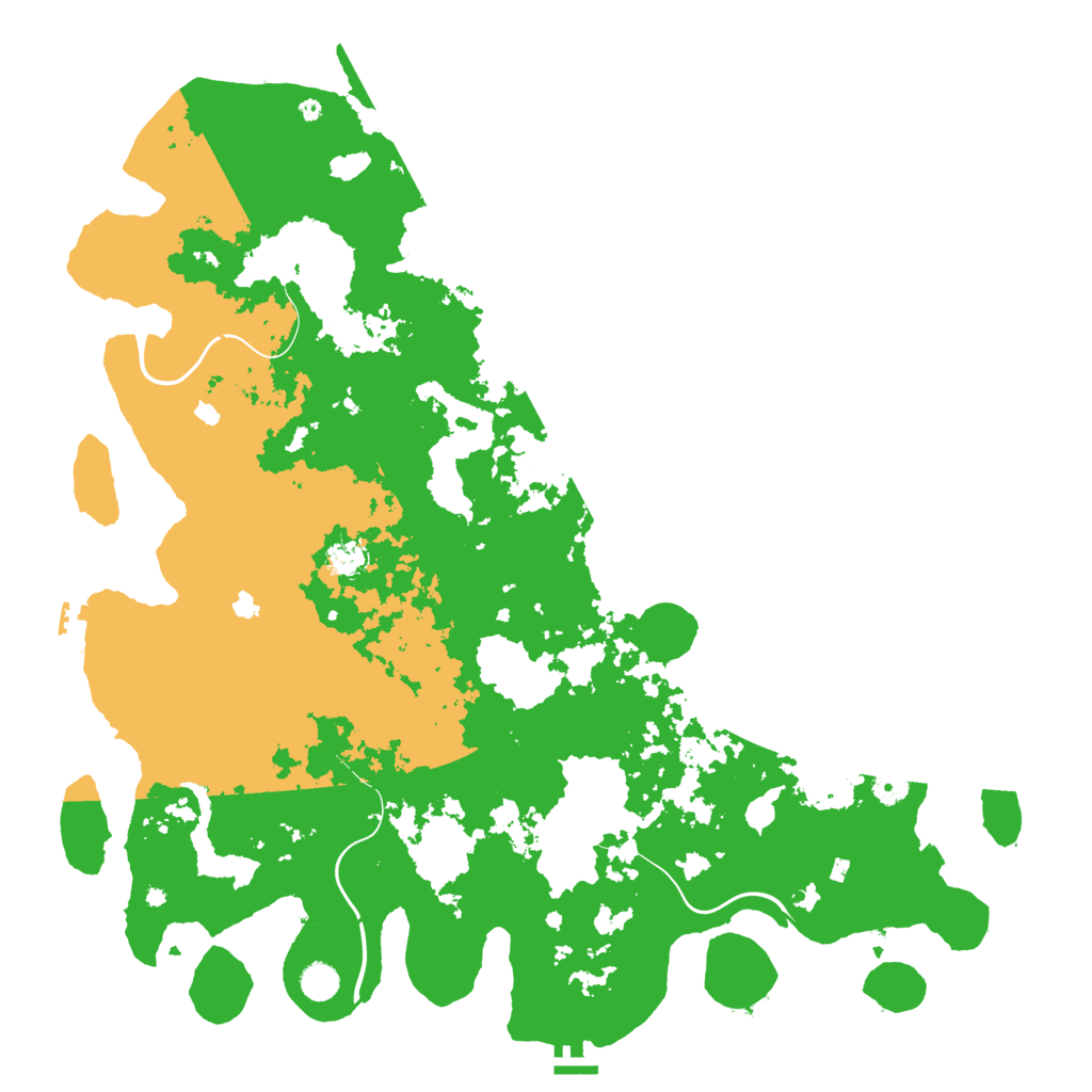 Biome Rust Map: Procedural Map, Size: 5000, Seed: 1241515