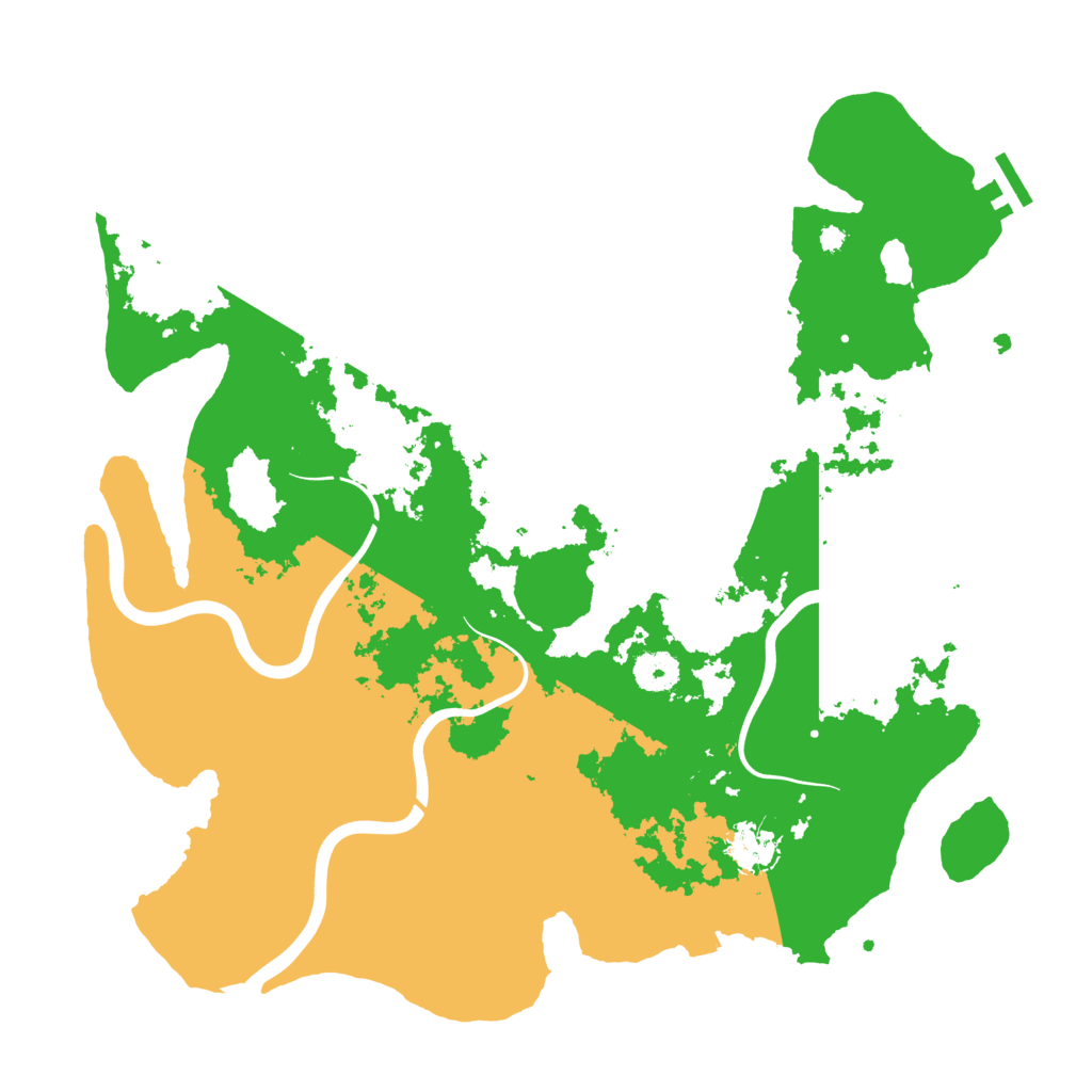 Biome Rust Map: Procedural Map, Size: 3850, Seed: 290604081