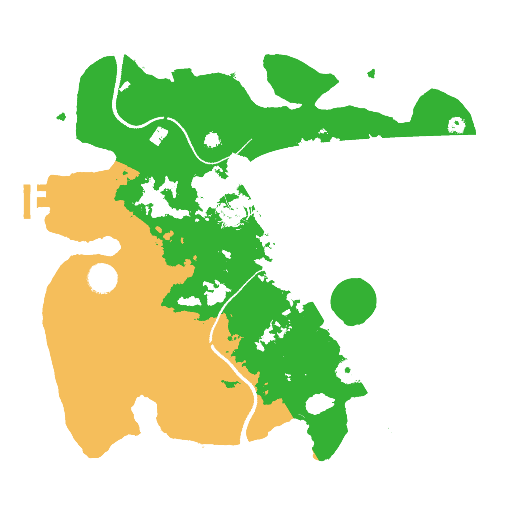 Biome Rust Map: Procedural Map, Size: 3000, Seed: 864725982