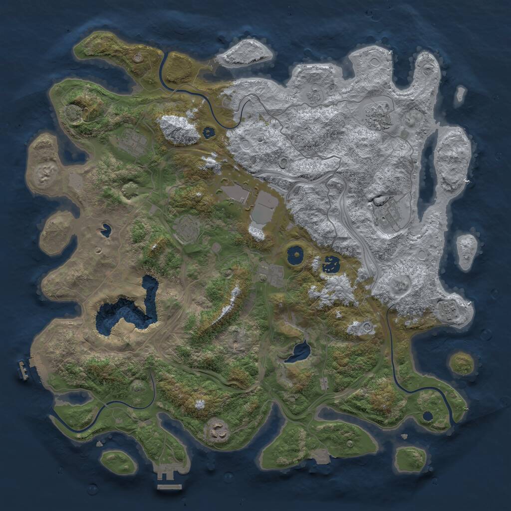 Rust Map: Procedural Map, Size: 4250, Seed: 20241128, 15 Monuments