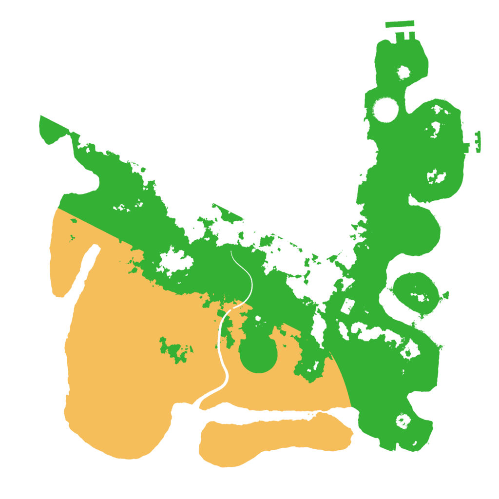 Biome Rust Map: Procedural Map, Size: 3500, Seed: 2004106136
