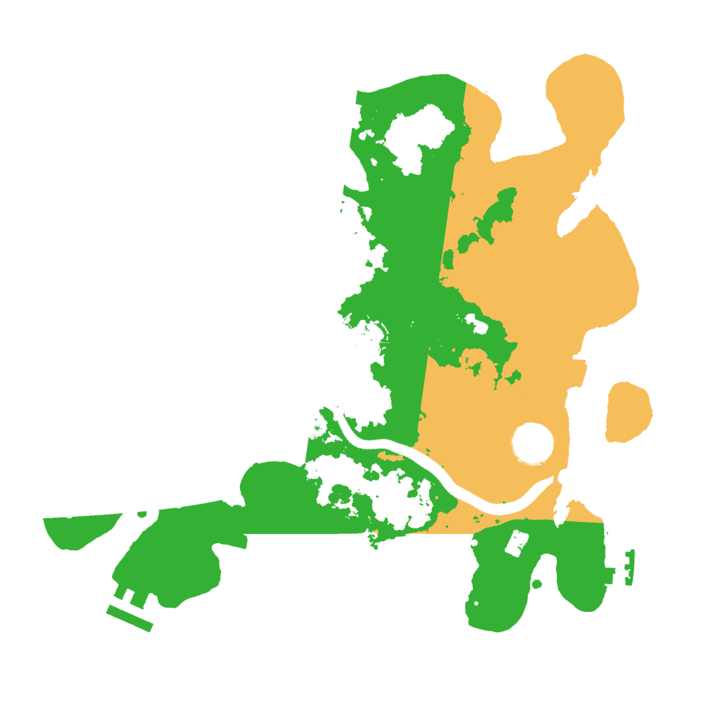Biome Rust Map: Procedural Map, Size: 3000, Seed: 49689