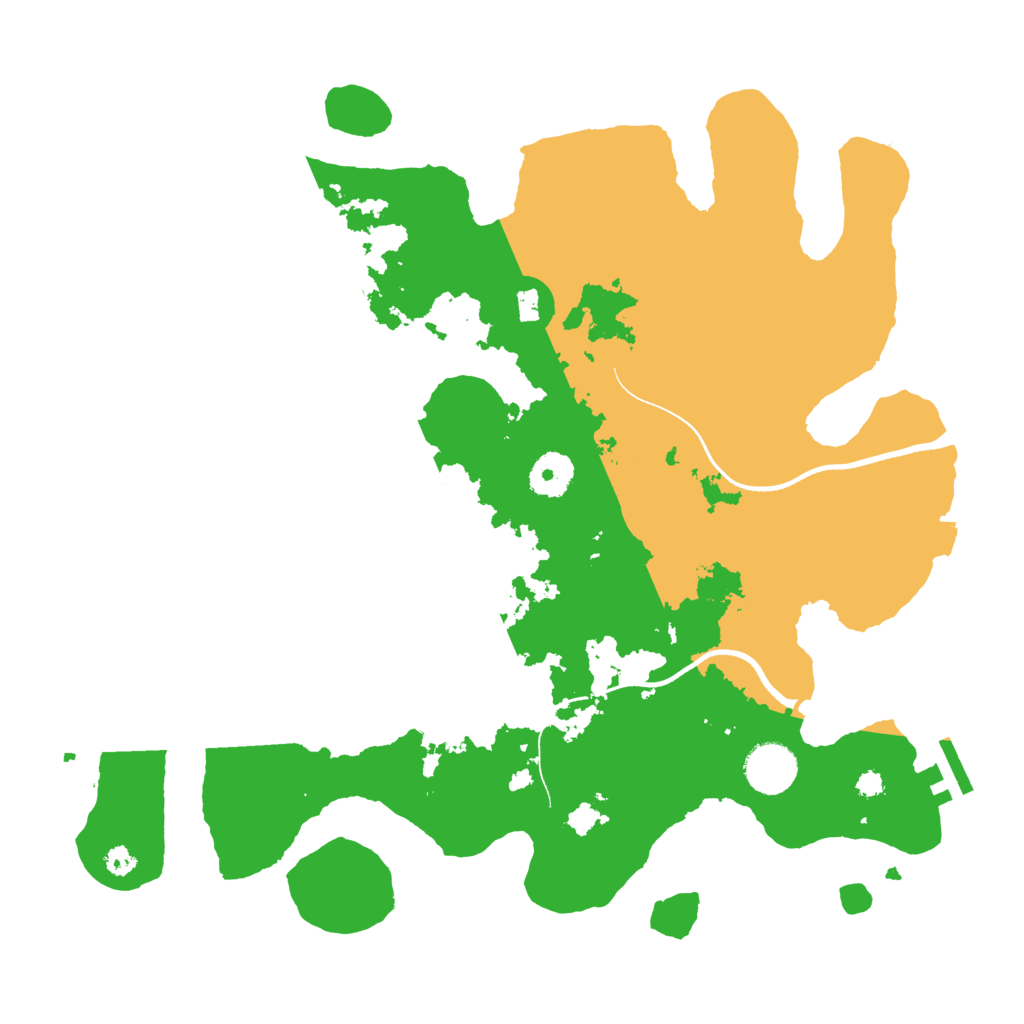 Biome Rust Map: Procedural Map, Size: 3500, Seed: 653670866