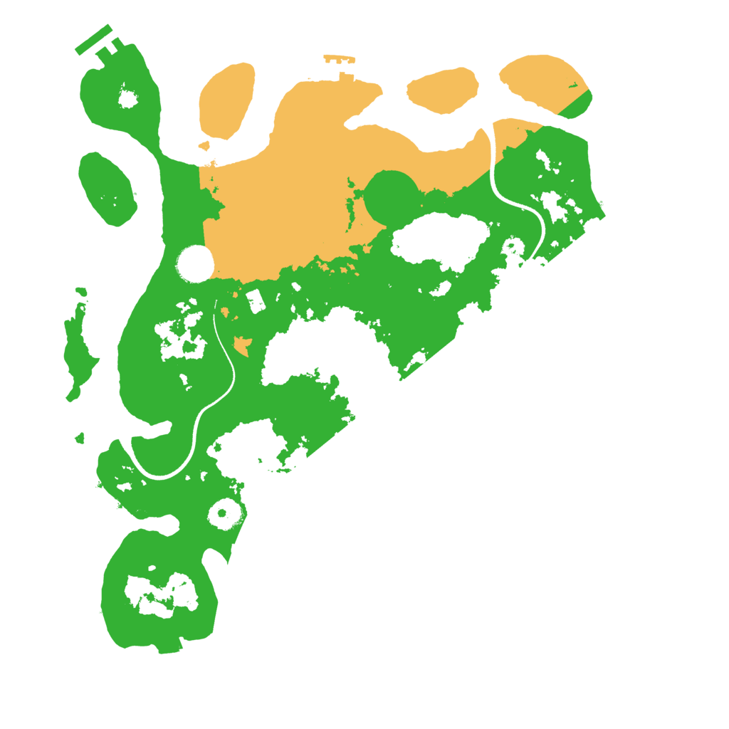 Biome Rust Map: Procedural Map, Size: 3500, Seed: 1034141188