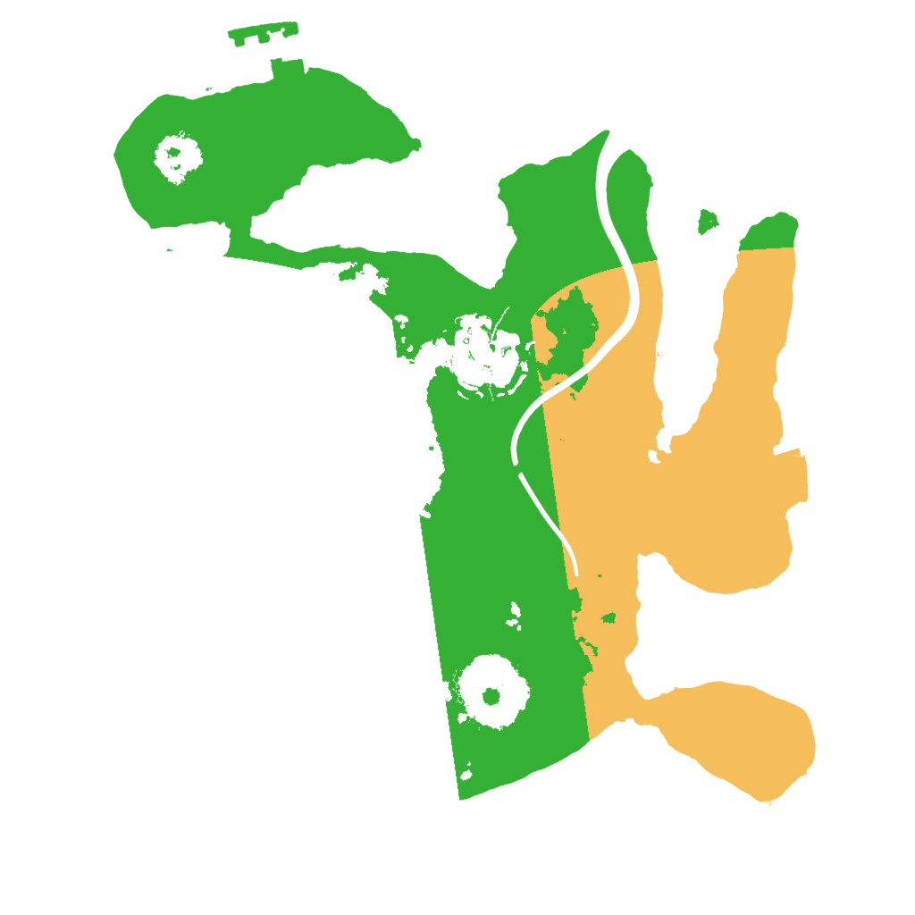 Biome Rust Map: Procedural Map, Size: 2000, Seed: 1073881050