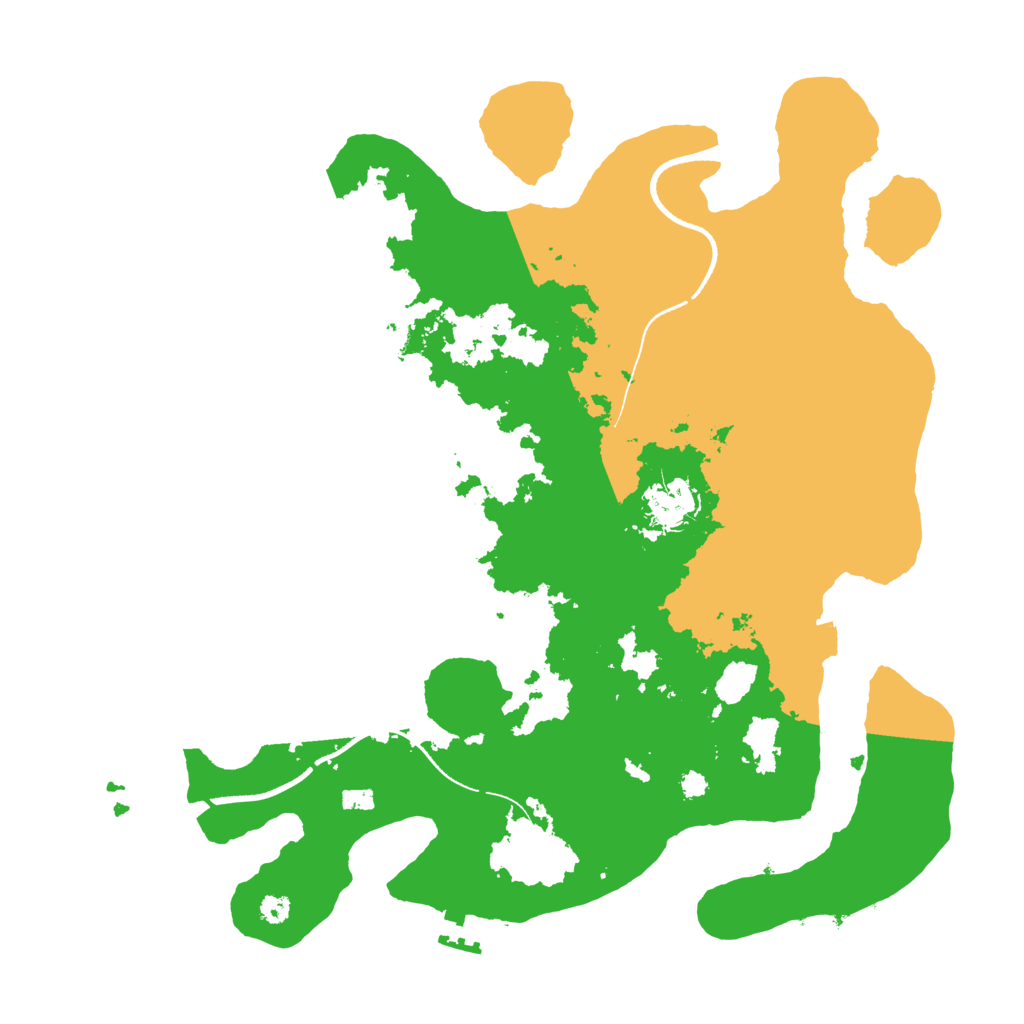 Biome Rust Map: Procedural Map, Size: 3500, Seed: 896936606
