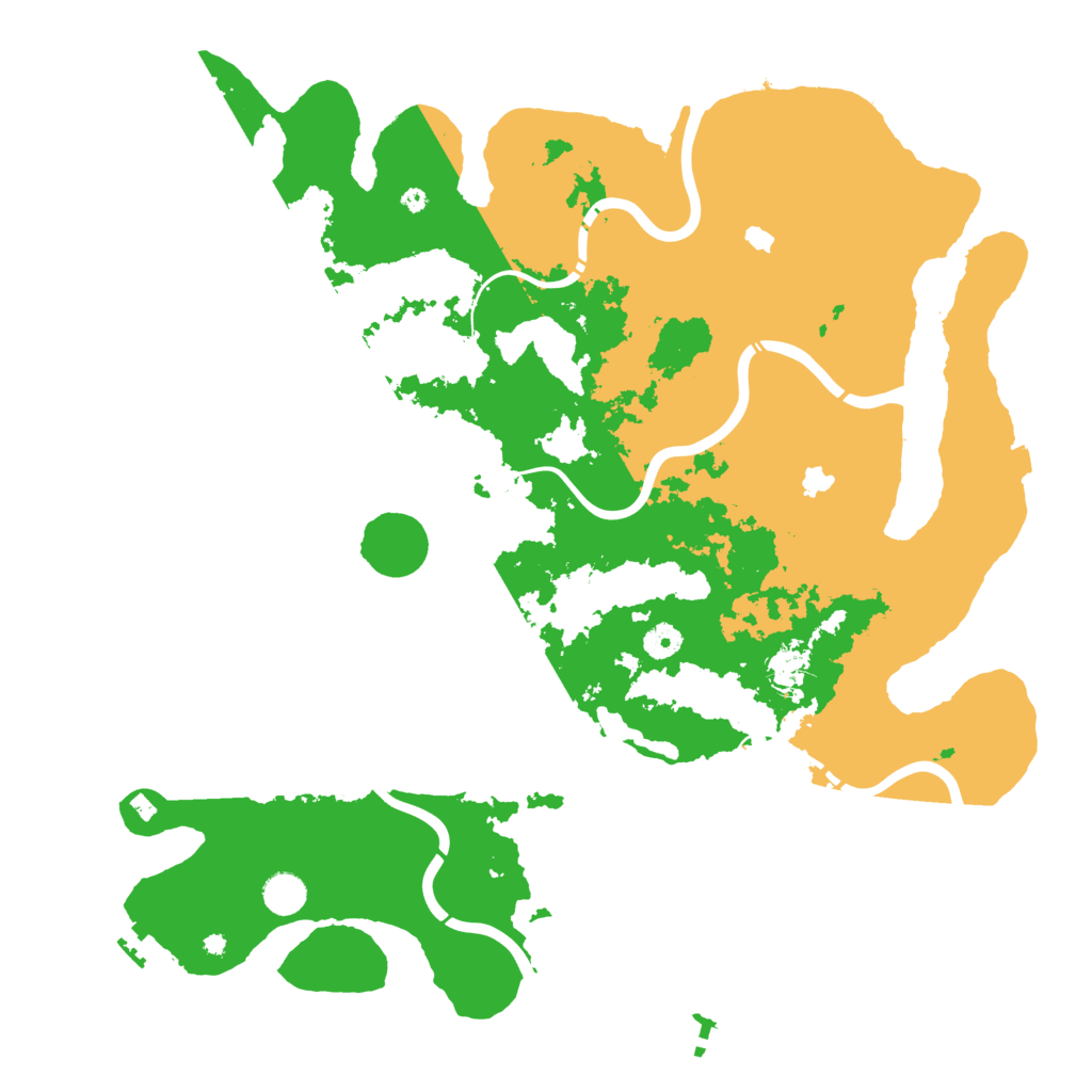 Biome Rust Map: Procedural Map, Size: 4500, Seed: 955811592