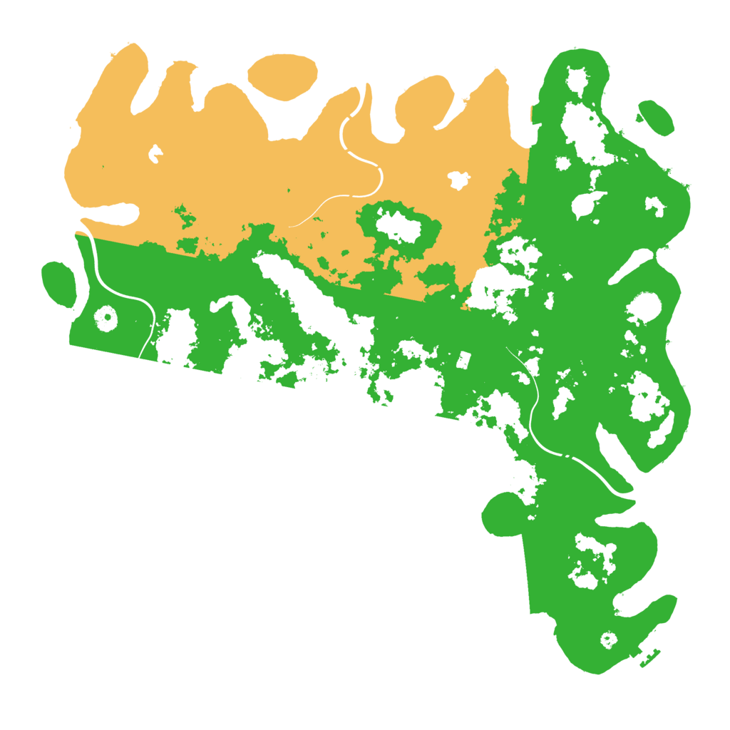 Biome Rust Map: Procedural Map, Size: 4500, Seed: 37127
