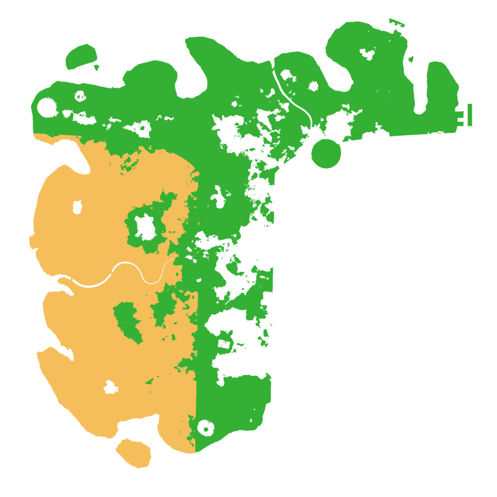 Biome Rust Map: Procedural Map, Size: 4500, Seed: 301119254