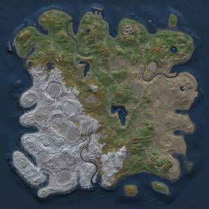 Thumbnail Rust Map: Procedural Map, Size: 4250, Seed: 476033737, 17 Monuments