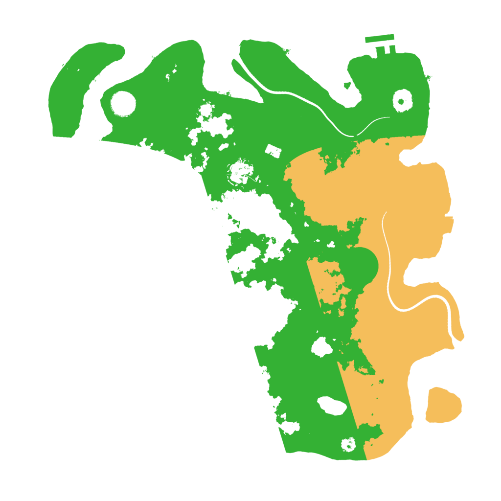 Biome Rust Map: Procedural Map, Size: 3500, Seed: 1239945209