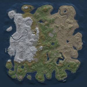 Thumbnail Rust Map: Procedural Map, Size: 4500, Seed: 844678732, 15 Monuments