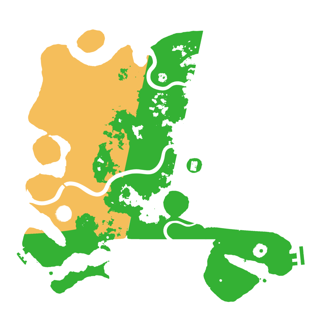 Biome Rust Map: Procedural Map, Size: 3500, Seed: 1161441330