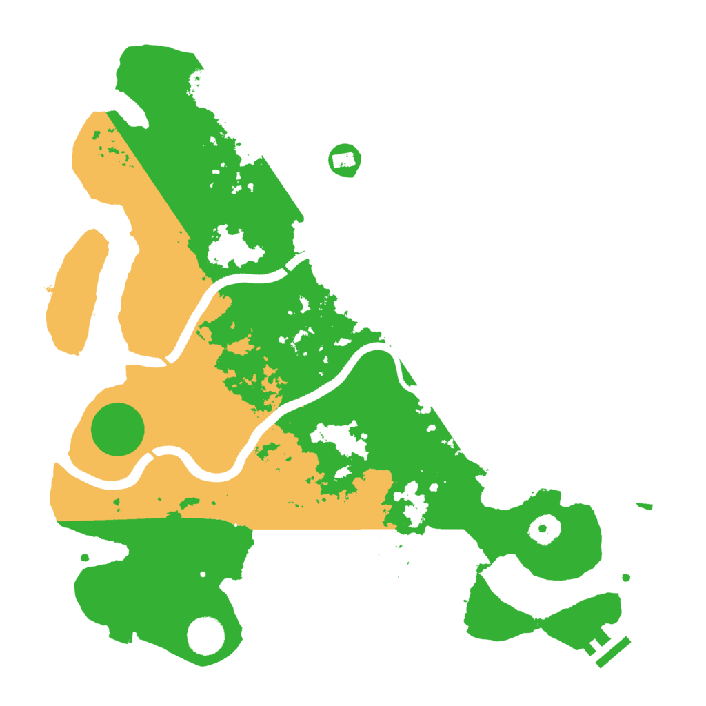 Biome Rust Map: Procedural Map, Size: 3500, Seed: 430243884