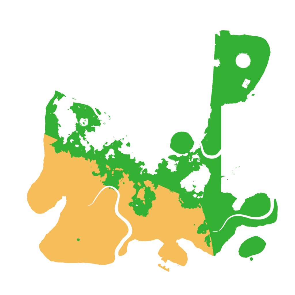 Biome Rust Map: Procedural Map, Size: 3500, Seed: 539049328
