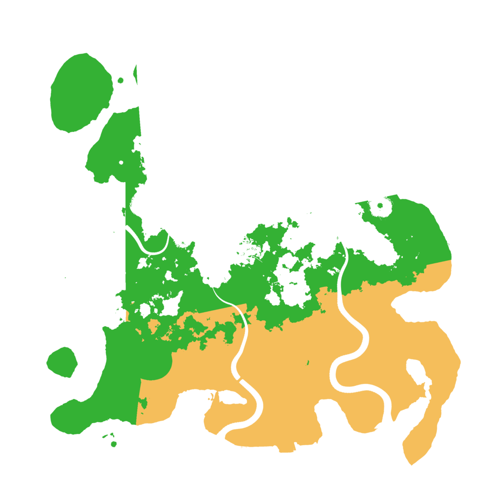 Biome Rust Map: Procedural Map, Size: 3500, Seed: 52116