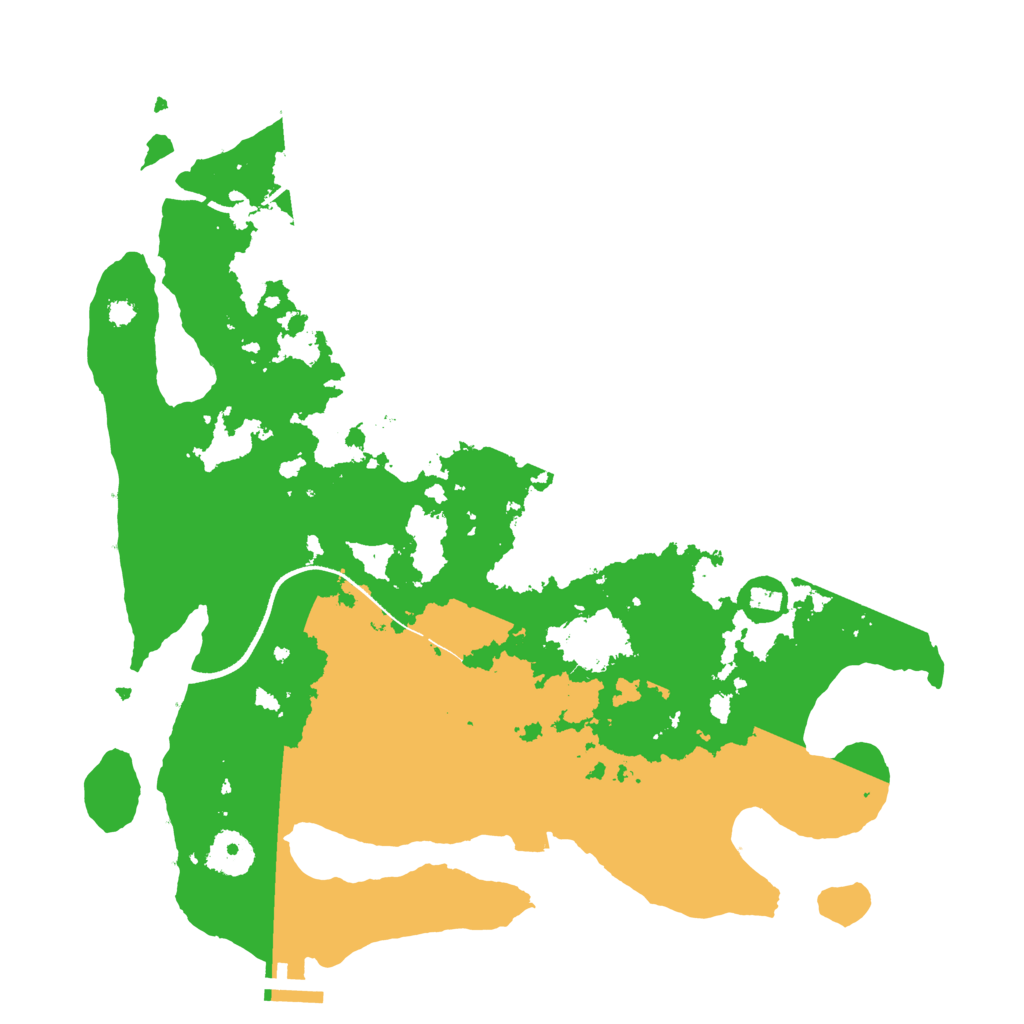 Biome Rust Map: Procedural Map, Size: 3500, Seed: 253068035