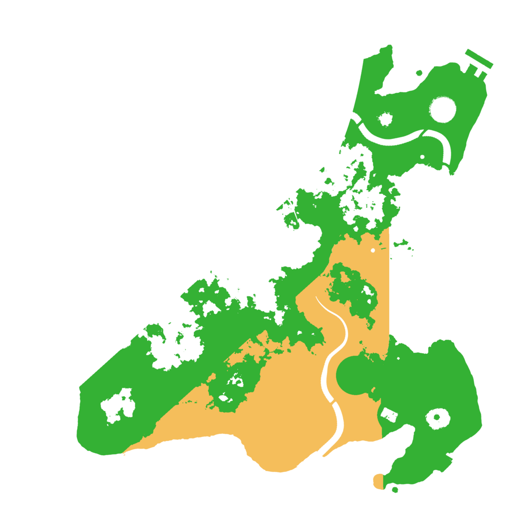 Biome Rust Map: Procedural Map, Size: 3500, Seed: 938579023