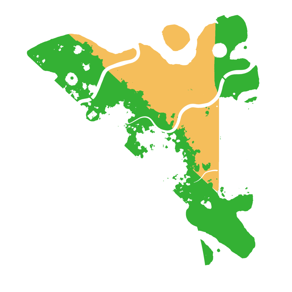 Biome Rust Map: Procedural Map, Size: 3600, Seed: 990318