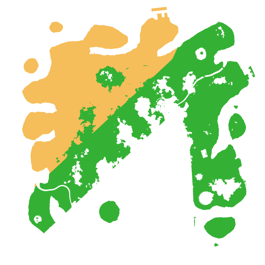 Biome Rust Map: Procedural Map, Size: 3500, Seed: 1336974697