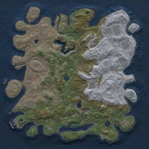 Thumbnail Rust Map: Procedural Map, Size: 4250, Seed: 188948, 16 Monuments