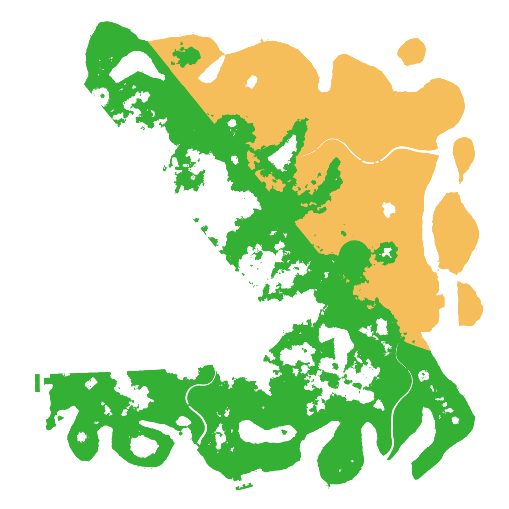 Biome Rust Map: Procedural Map, Size: 4500, Seed: 431621912